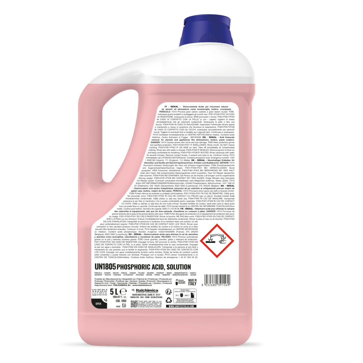 Dekal - Кислотное средство для удаления известкового налета 5 л - 1950