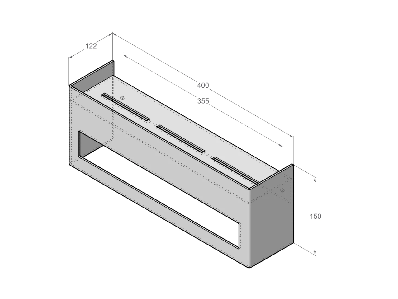 Suportul cu raft pentru prosoape KEYKA