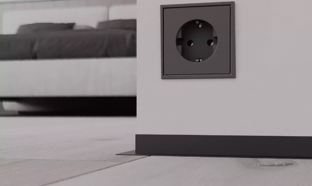 AL 16×20, Mini Plintă pentru Pardoseli, Negru Mat, 2.5m – terrastone.md