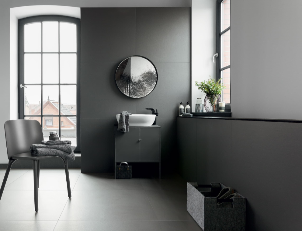 Gresie porțelanată INDUSTRIO GRAPHITE MATT 1198×1198