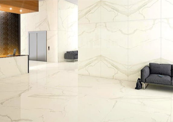 Placă ceramică lucioasă ALBATROS RETT POL 120×240 cm, porțelan rectificat