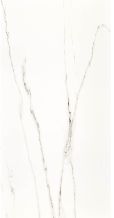 Керамогранит полированный STATUARIO RETT POL 120×240 см, ректифицированный