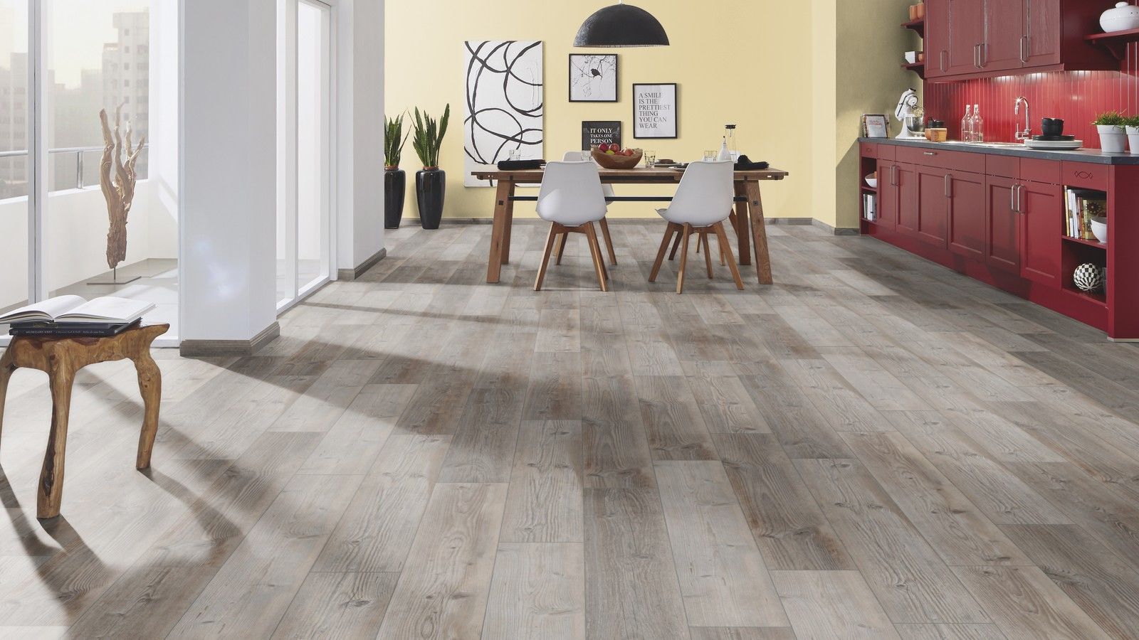 Parchet laminat K047 Mountain Hut Pine, Planked (GT) 8mm/32