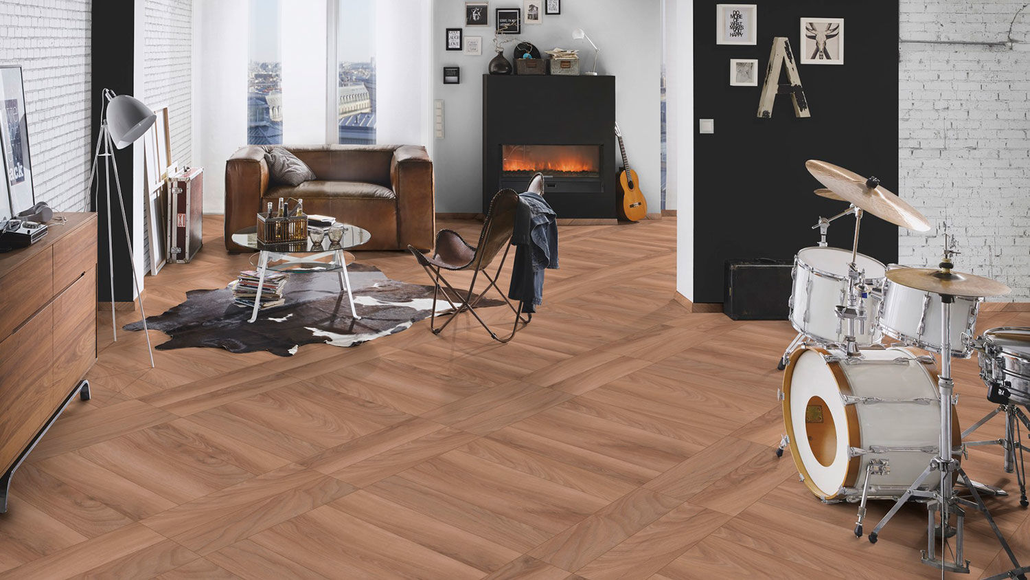Parchet laminat Krono Original 5947 HISTORIC OAK X-WAY BRADUT , Planked (HO) 10mm/32