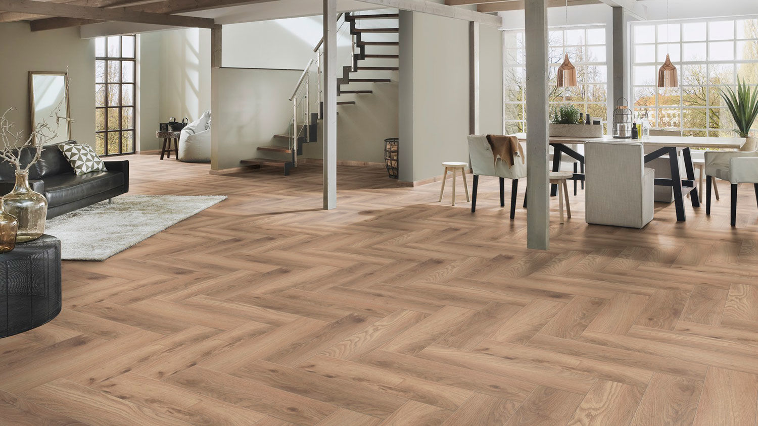 Parchet laminat Krono Original K285 HAYBRIDGE OAK X-WAY, BRADUT (HO) 10mm/32