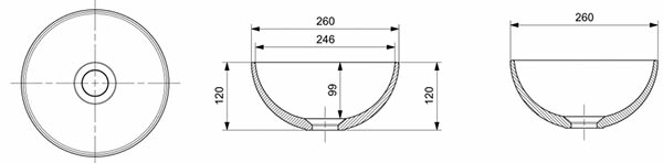 Lavoar Bocchi 1471-001-0125 26cm