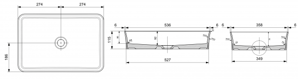 Раковина Bocchi 1476-001-0125 55x38cm