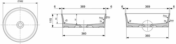 Lavoar Bocchi 1478-001-0125 38cm
