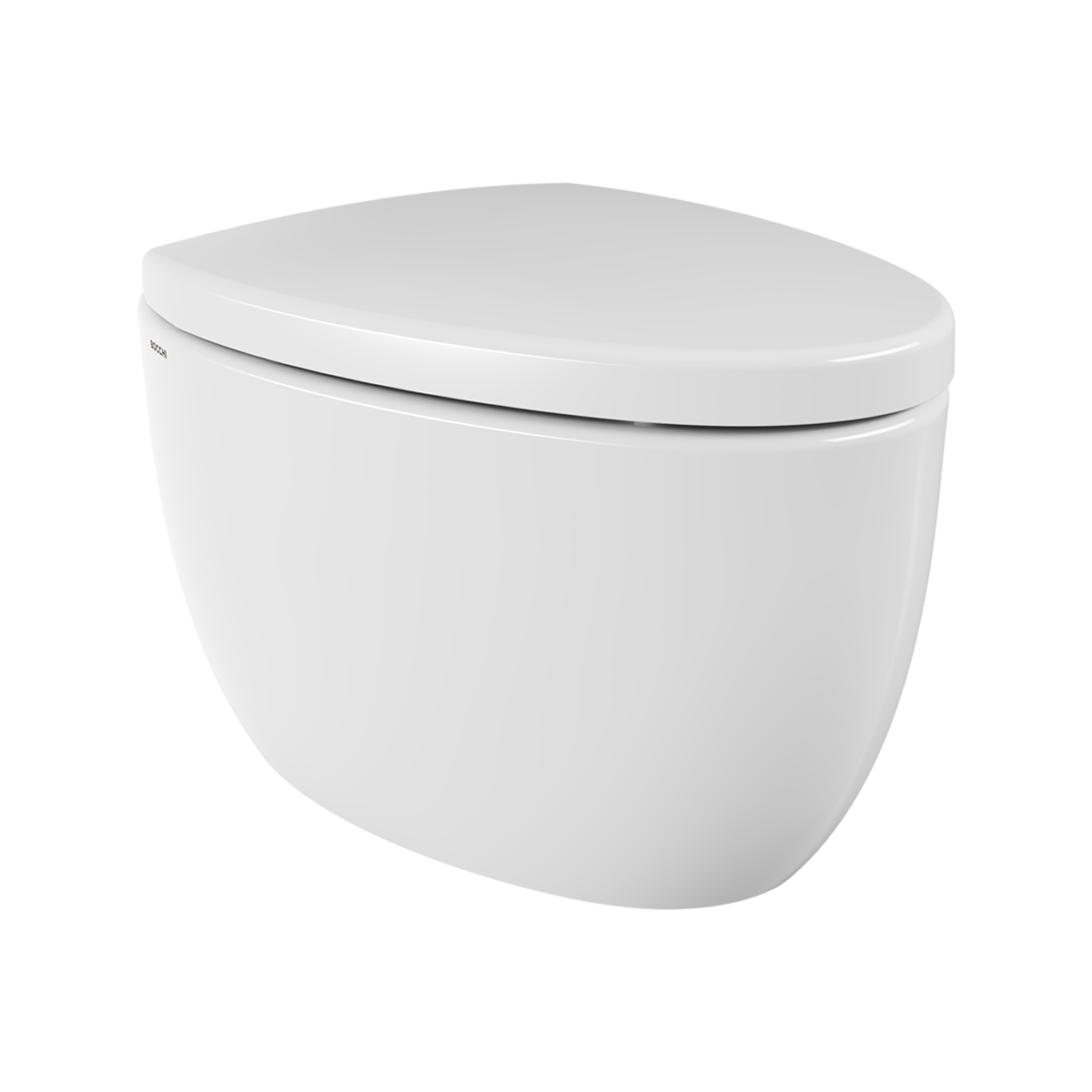 Vas veceu suspendat ETNA WC 54 cm Alb cu capac soft close