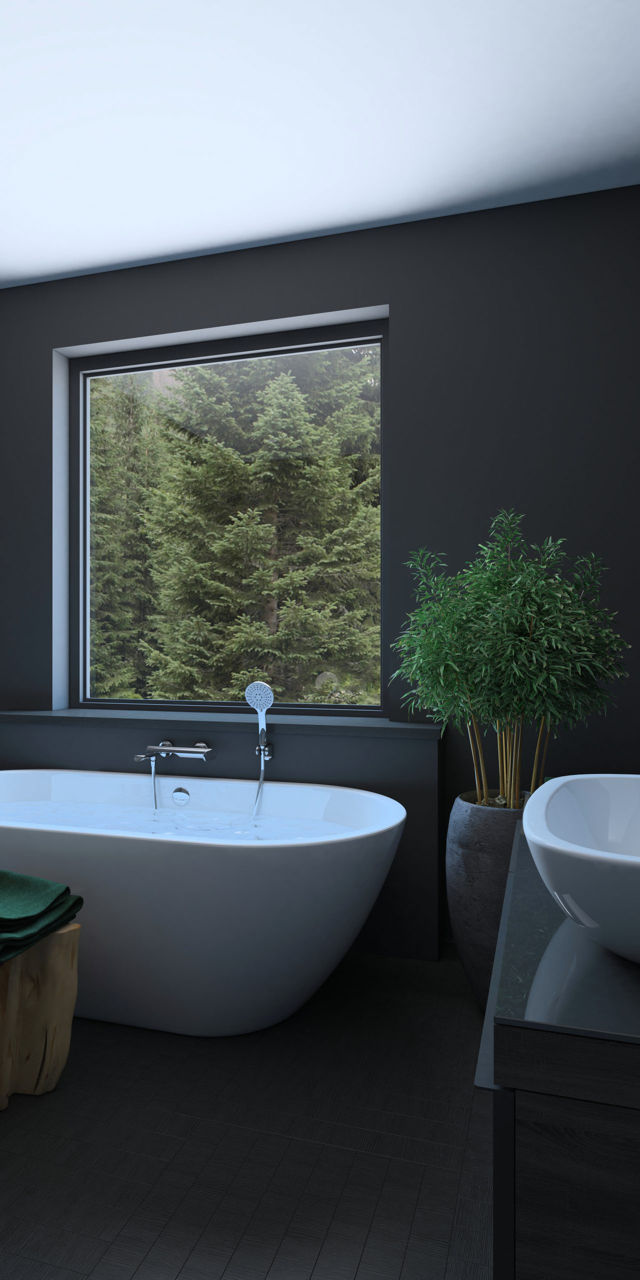 Baterie pentru baie RUBINETA ULTRA-10/K (SW) U1KP08