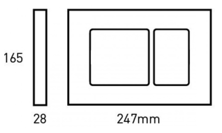 BUTON PENTRU WC Bocchi Black Mat 8200-0039 Cesano