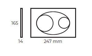 BUTON PENTRU WC Bocchi white Lucios 8200-0012