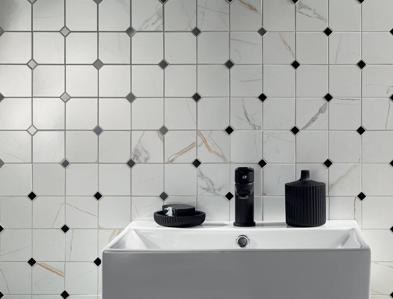 Gresie MOZAIC DECORATIV LILO BIANCO POL 29.8x29.8