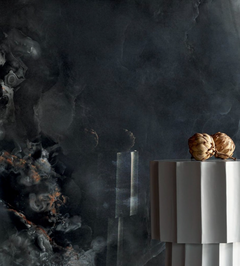 Керамогранитная плитка AQUAMARINE BLACK POL 1198*2748mm