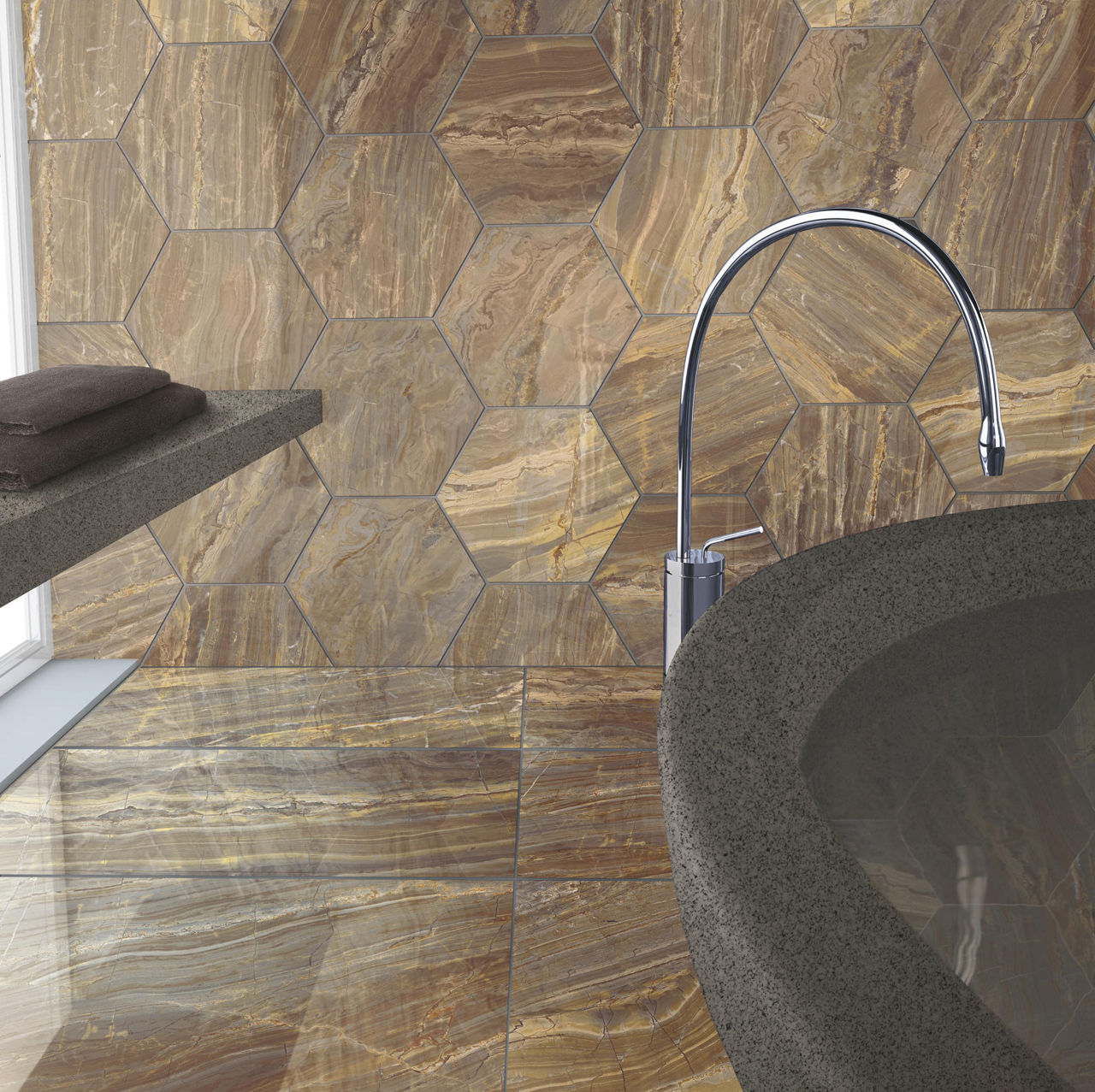 Gresie si faianta portelanata BIRIMBAU LUCIDO 59x118