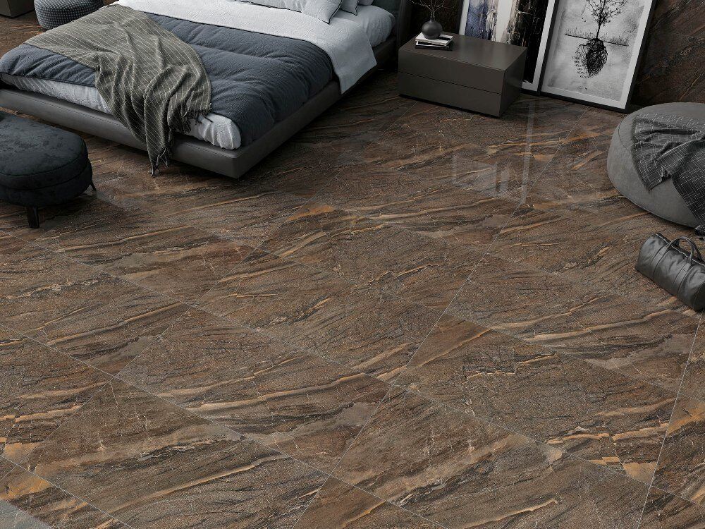 Gresie si faianta portelanata FASELIS BROWN RECT POL 60*120