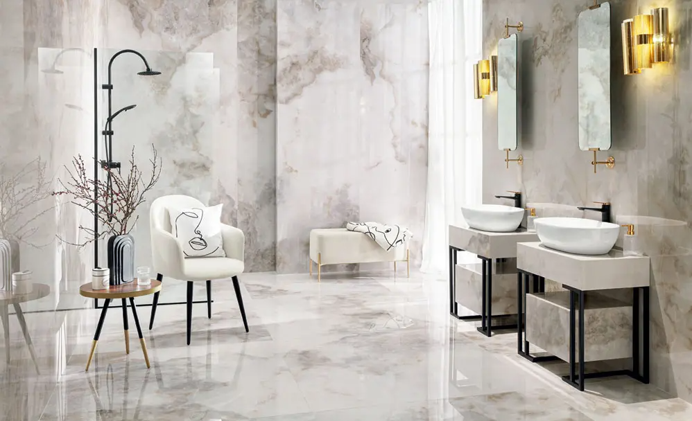 Gresie si faianta portelanata Onice Bianco POL 1198*598mm