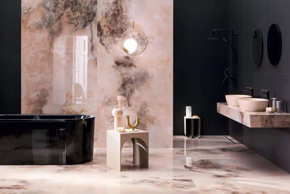 Gresie si faianta portelanata Onice Rosa POL barbie style 1198*2748mm