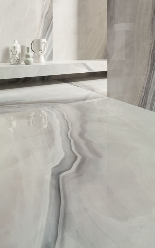 Gresie si faianta portelanata WHITE OPAL POL 1198*2398