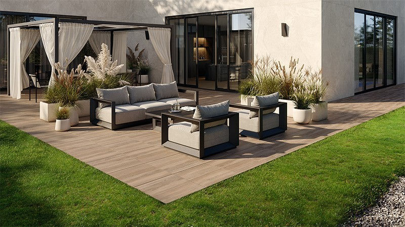 Gresie si faianta portelanata Patio Wood koraTER R11 18mm