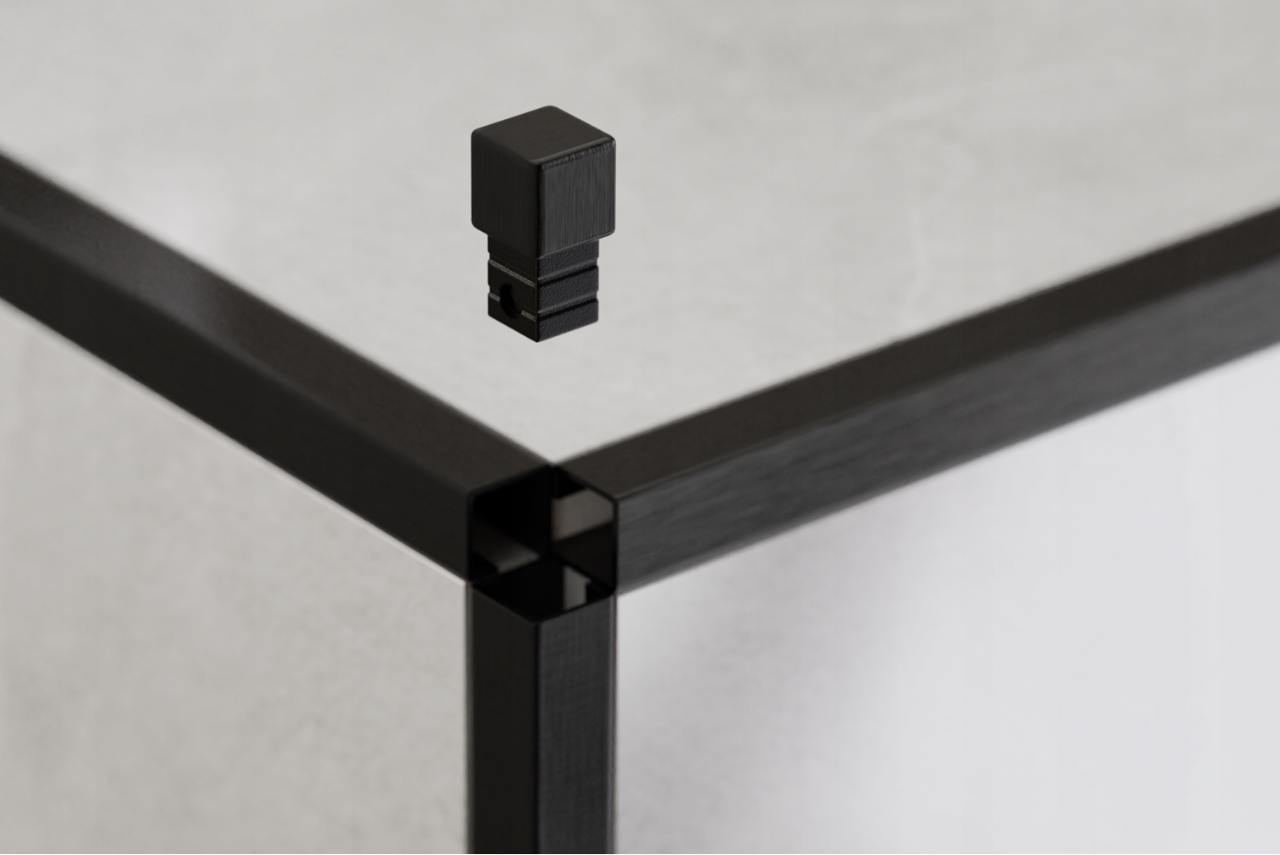 Profil Inox pentru gresie Q-10-2700-BLACK-BR 1,05 x 270cm