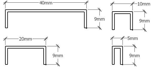 Profil Inox pentru gresie U-20-2440-COPPER-MI 20x240cm