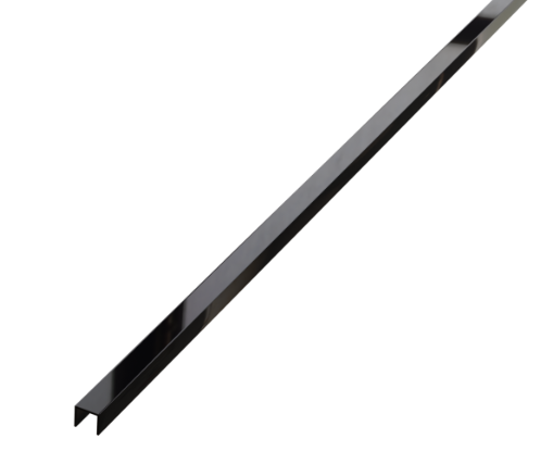 Profil Inox pentru gresie U-5-2700-BLACK-MI 0.5 x 270cm