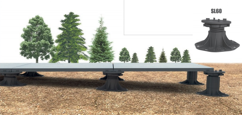 Система опора для фальшпола, основание нивелир SL60-03 (60-85mm)