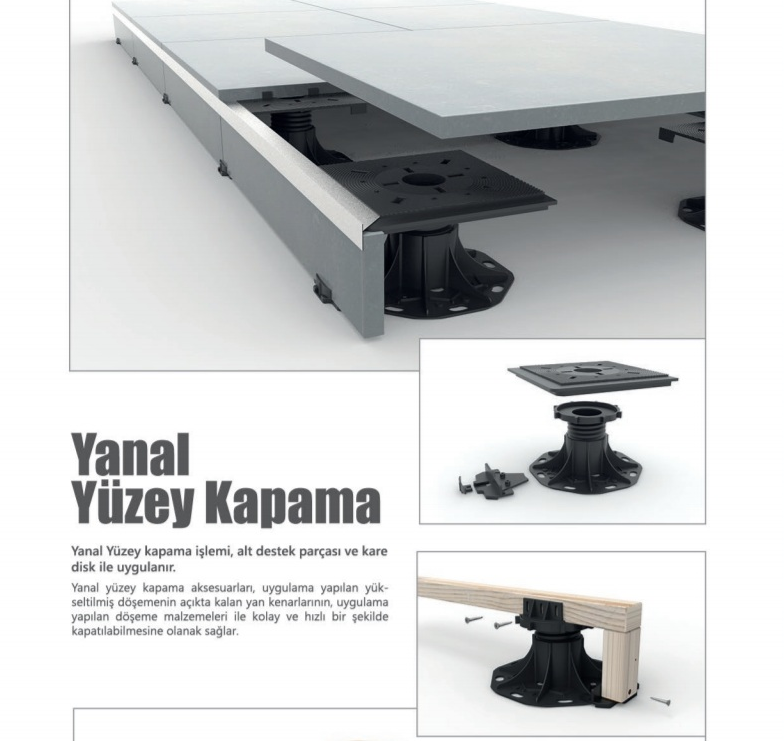 Podeste pentru plăci ceramice, sistema fixarii WC9801