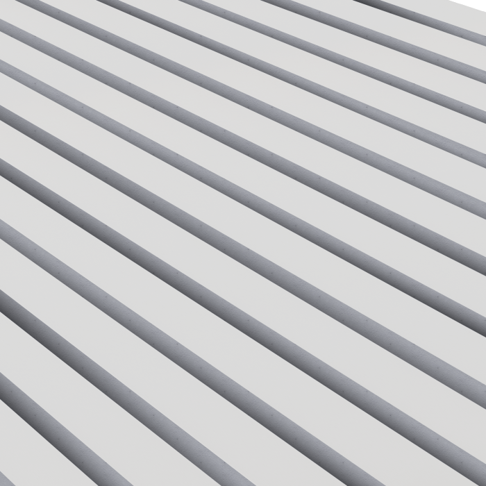 Riflaj din lemn Akupanel White (Folie gri)