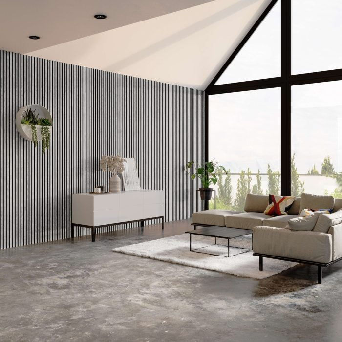 Riflaj din lemn Akupanel White Oxide