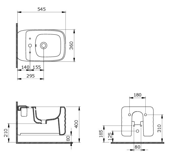 Bideu suspendat BOCCHI New Age Bide suspendat