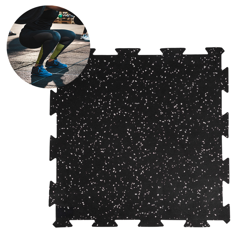 Защитный ковер 50x50x1 см inSPORTline Puzeko 25876-2 black/grey (10978)