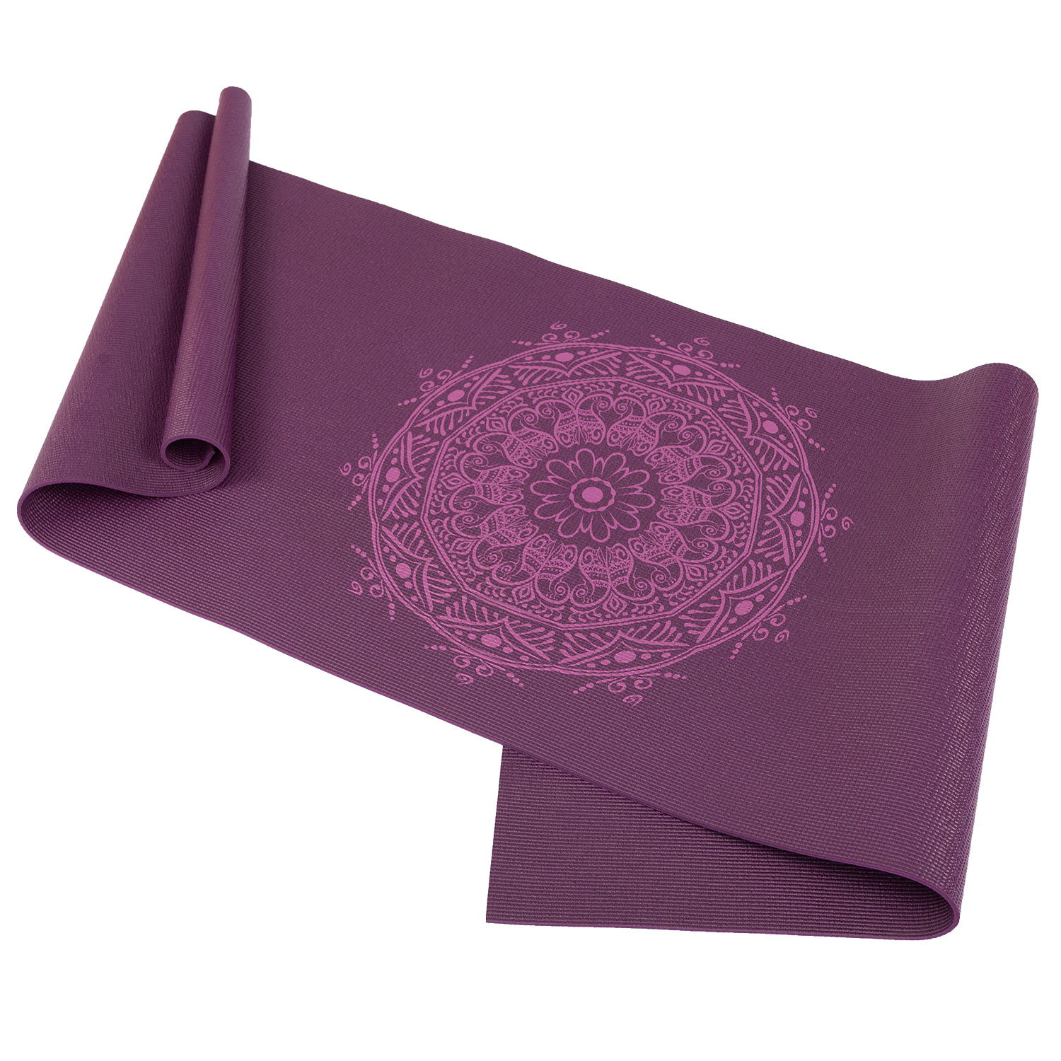 Коврик для йоги 183x60x0.45 см PVC Bodhi Leela 896MQ violet (13422)
