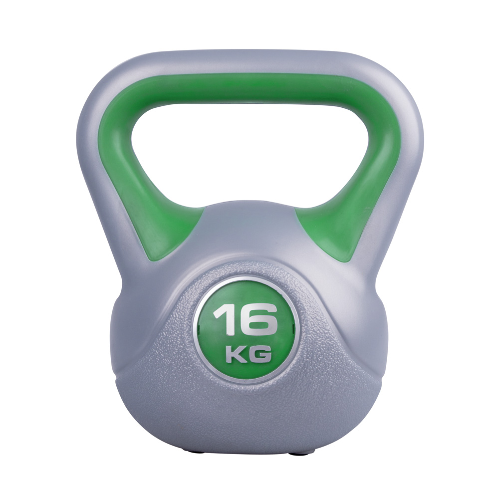 Gantera 16 kg (ciment/vinil) inSPORTline Vin-Bell 1953 green/grey (13584)