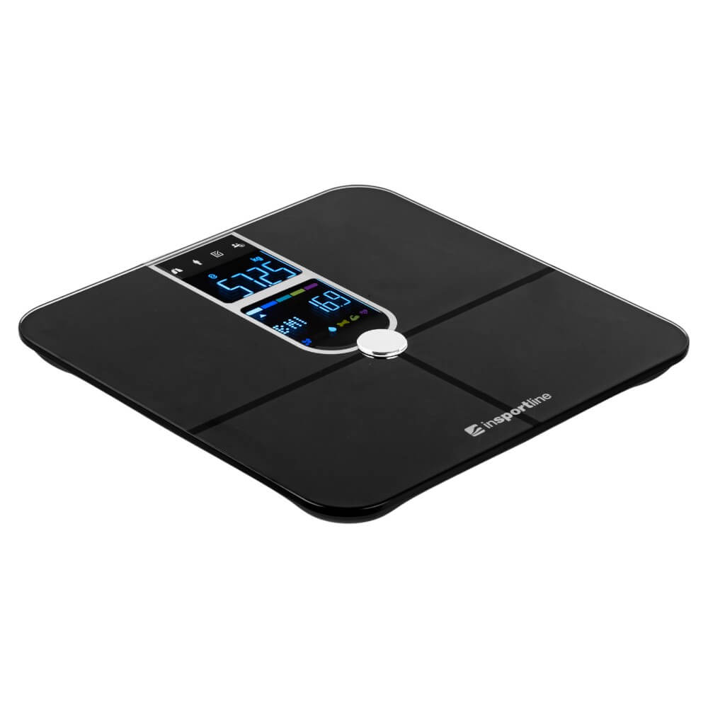 Cantar electronic de podea (max. 180 kg) inSPORTline Syncale 100 30432-1 black (13450)