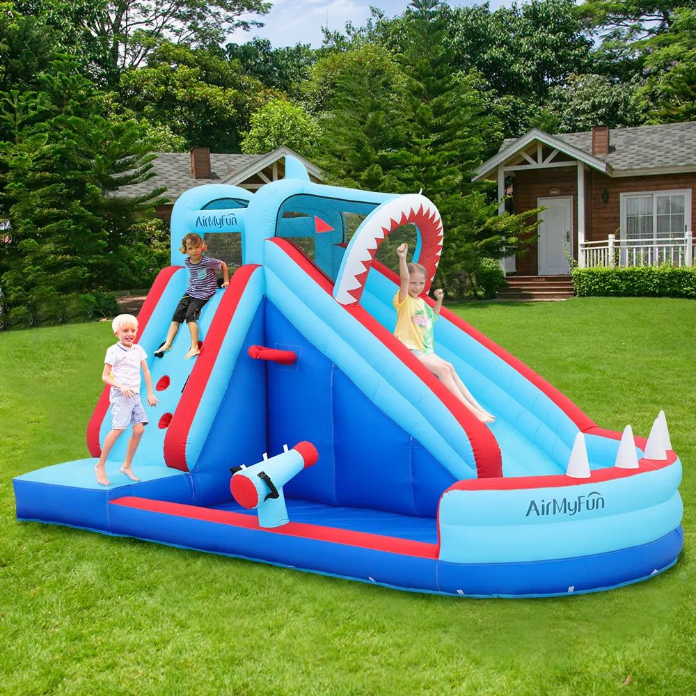 Castel gonflabil (max. 135 kg) AirMyFun Shark inSPORTline IN83046