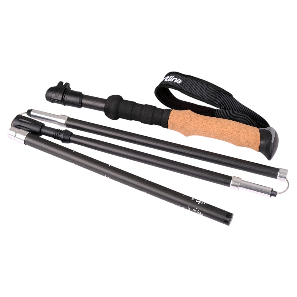 Палки для скандинавской ходьбы пятисекционные карбоновые / Треккинговые (2 шт.) 36-135 см inSPORTline Caretera IN24700