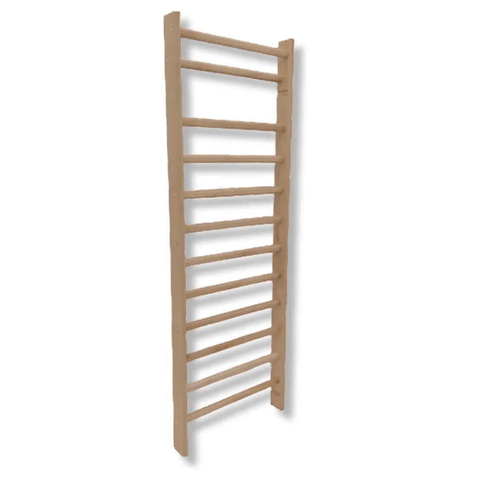 Шведская стенка (макс. 130 кг, 240x80 см, 12 перекладин) + турник (макс. 100 кг, l=80 см) Standart DR (13511 + 13516)