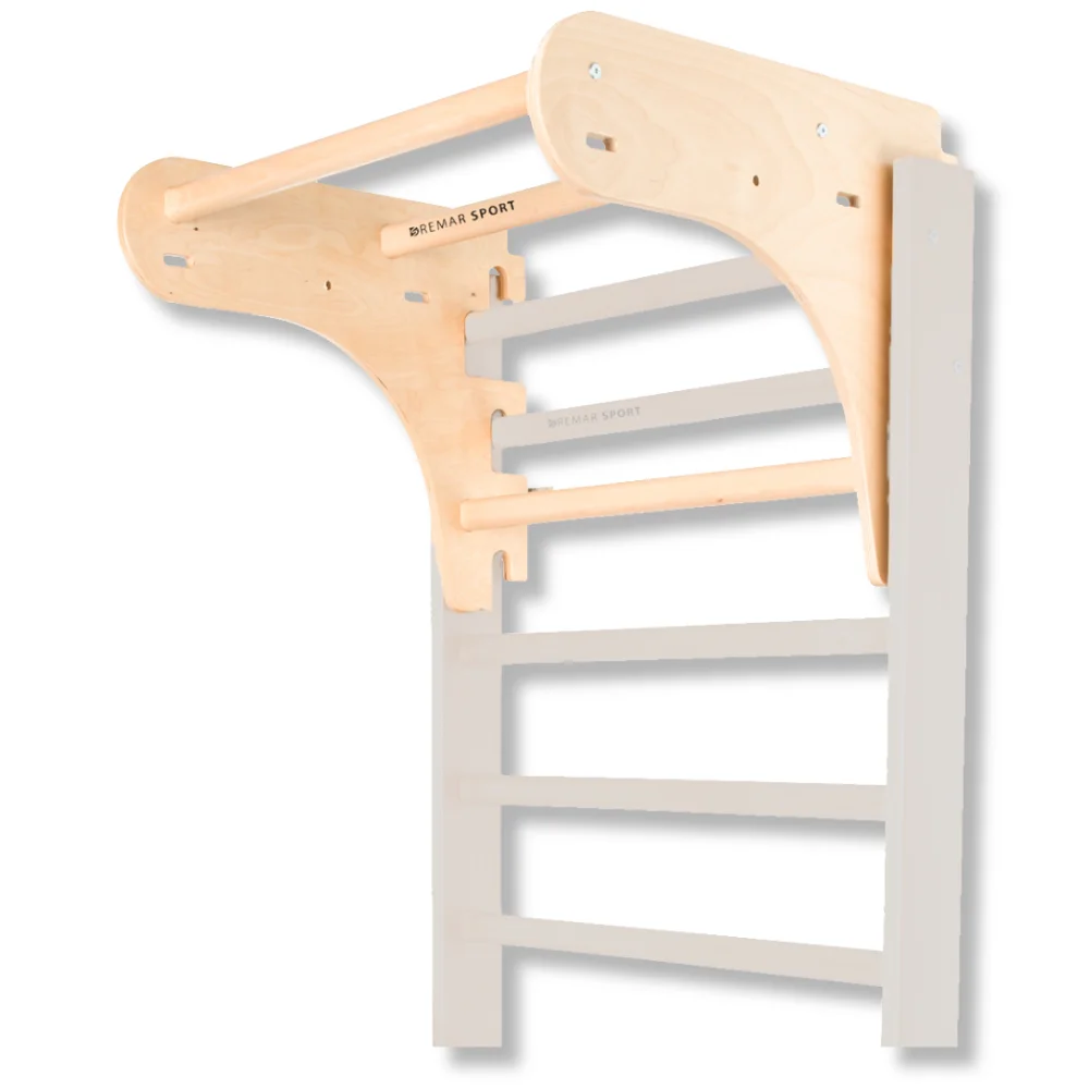 Шведская стенка (макс. 130 кг, 240x80 см, 12 перекладин) + турник (макс. 100 кг, l=80 см) Standart DR (13511 + 13516)