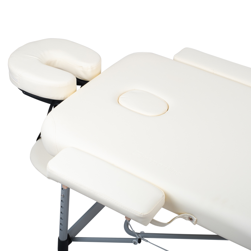 Массажный стол алюминиевый (макс. 250 кг) inSPORTline Morrani IN30702-2 cream
