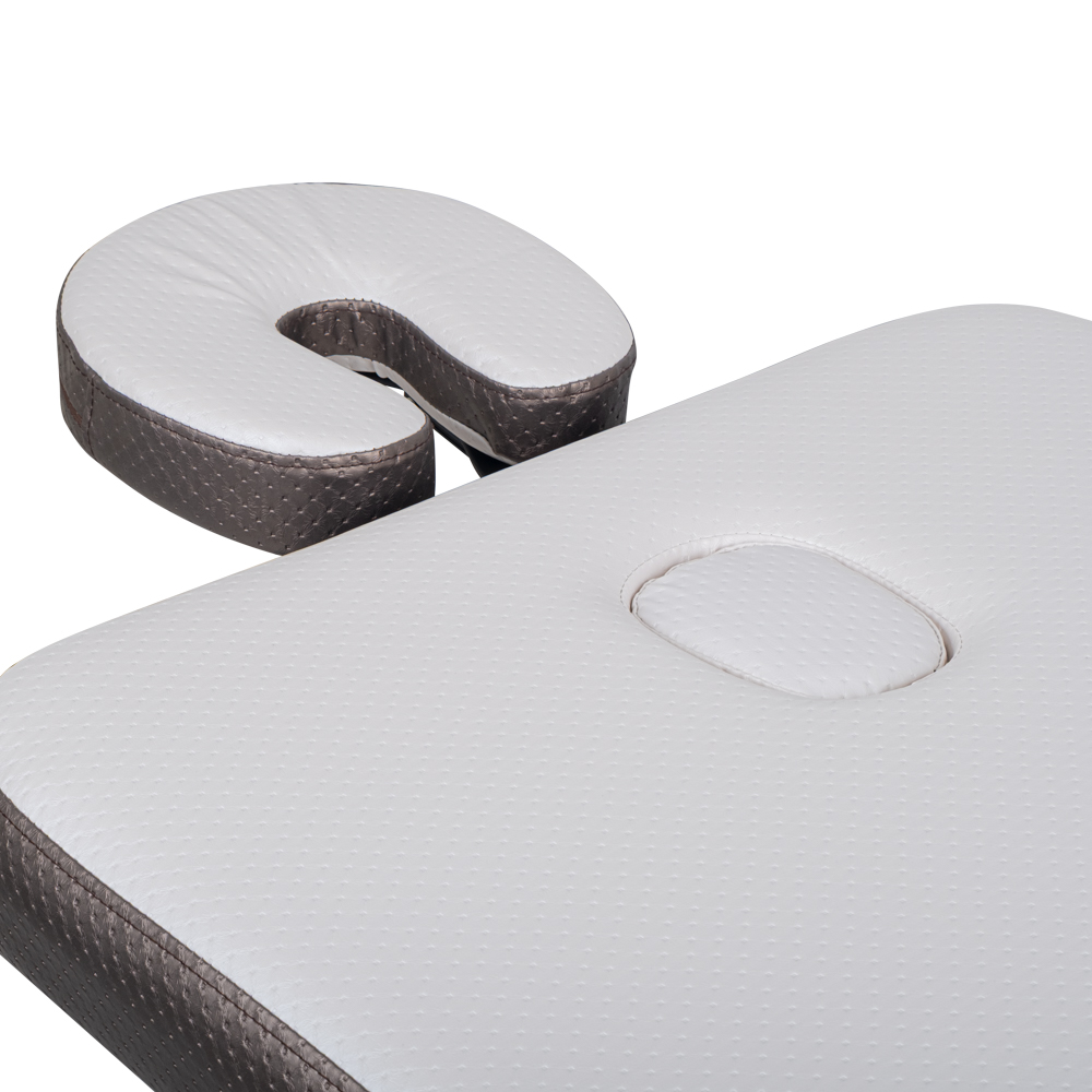 Массажный стол алюминиевый (макс. 250 кг) inSPORTline Kiyora IN30704-1 white grey