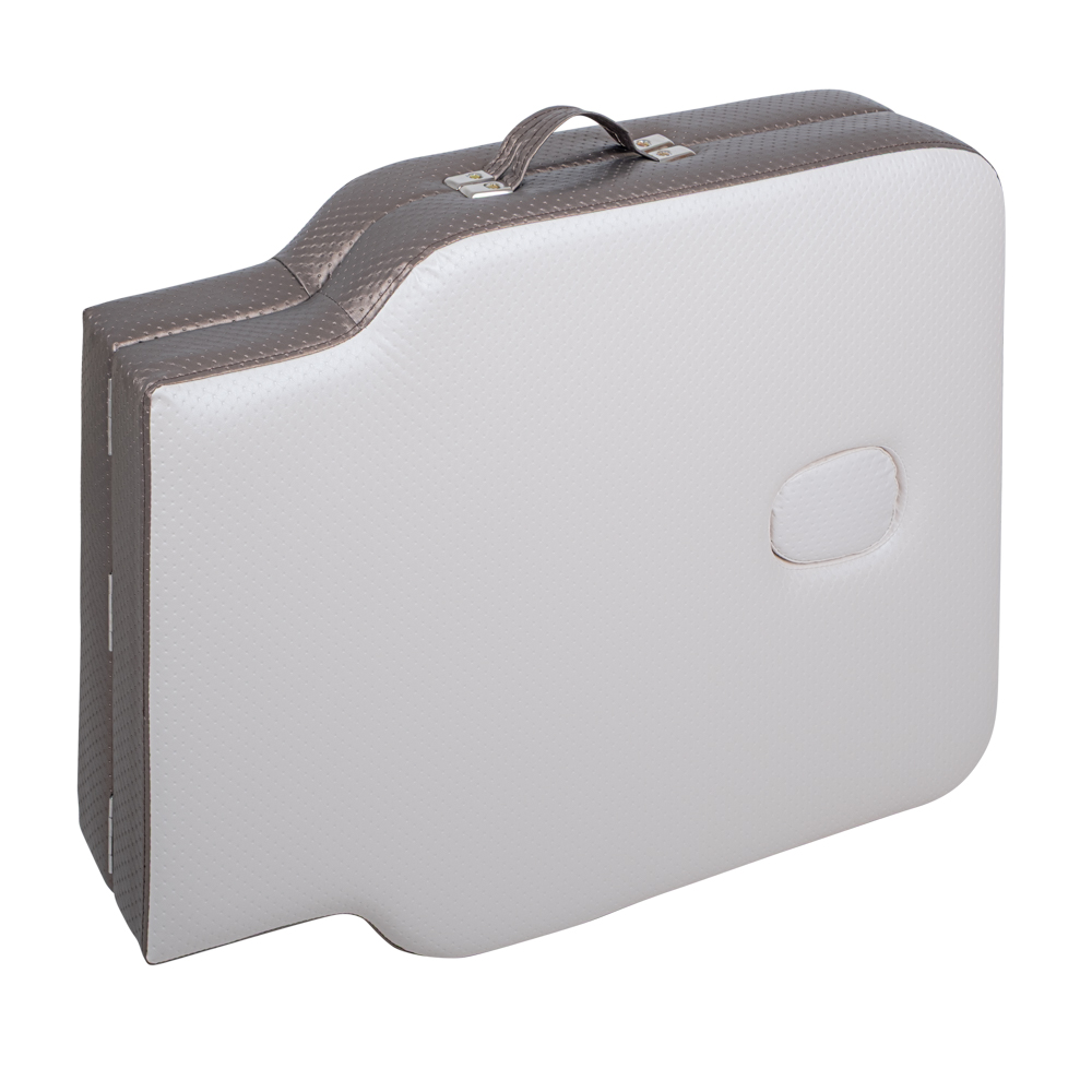 Массажный стол алюминиевый (макс. 250 кг) inSPORTline Kiyora IN30704-1 white grey