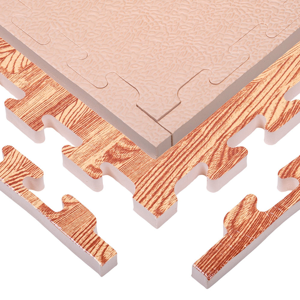 Covor de protectie 100x100x2 cm inSPORTline Zemalpro IN30776-2 wood 3
