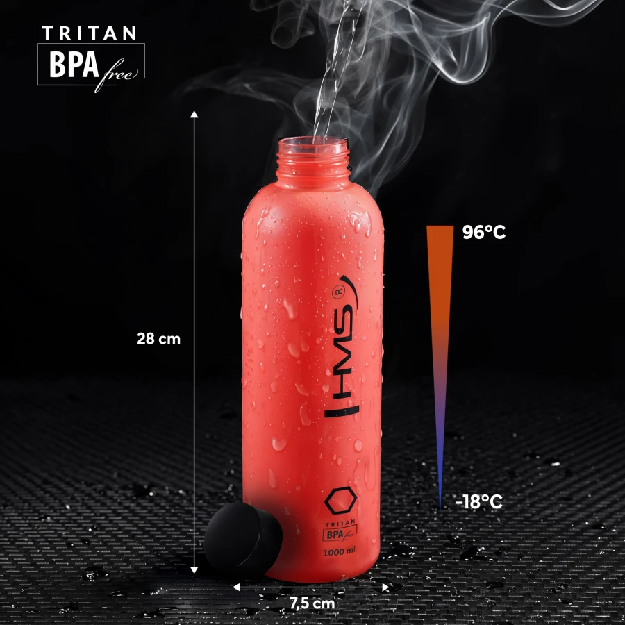 Sticla pt apa 1000 ml HMS Tritan NCD61 15-02-054 red (13610) 3