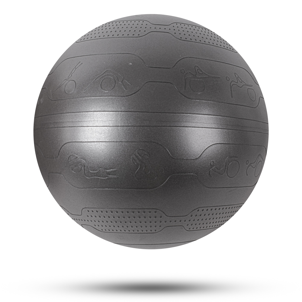 Minge gimnastica cu pompa (max. 200 kg) d=55 cm inSPORTline Stretch Ball 29176-1 black (13784)