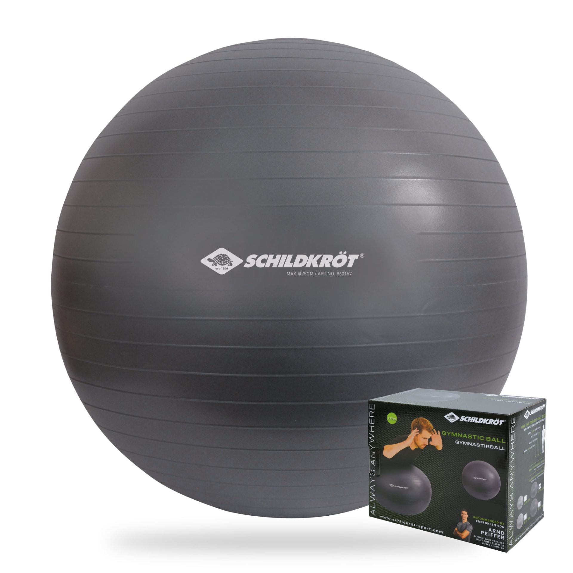 Minge gimnastica cu pompa d=85 cm (max. 120 kg) Donic Schildkrot 960158 (13825)