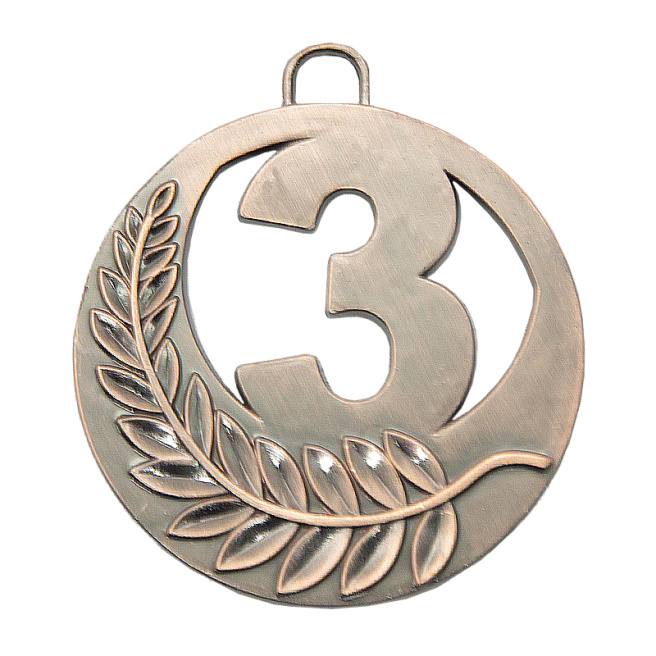 Medalie din bronz pt loc 3, universal d=5 cm Frunza 2113-3B (14229)