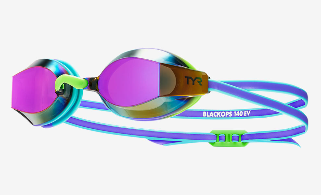 Очки для плавания детские Junior BlackOps 140 EV Mirrored Racing Googgles LGBKOPMJ TYR (14178)
