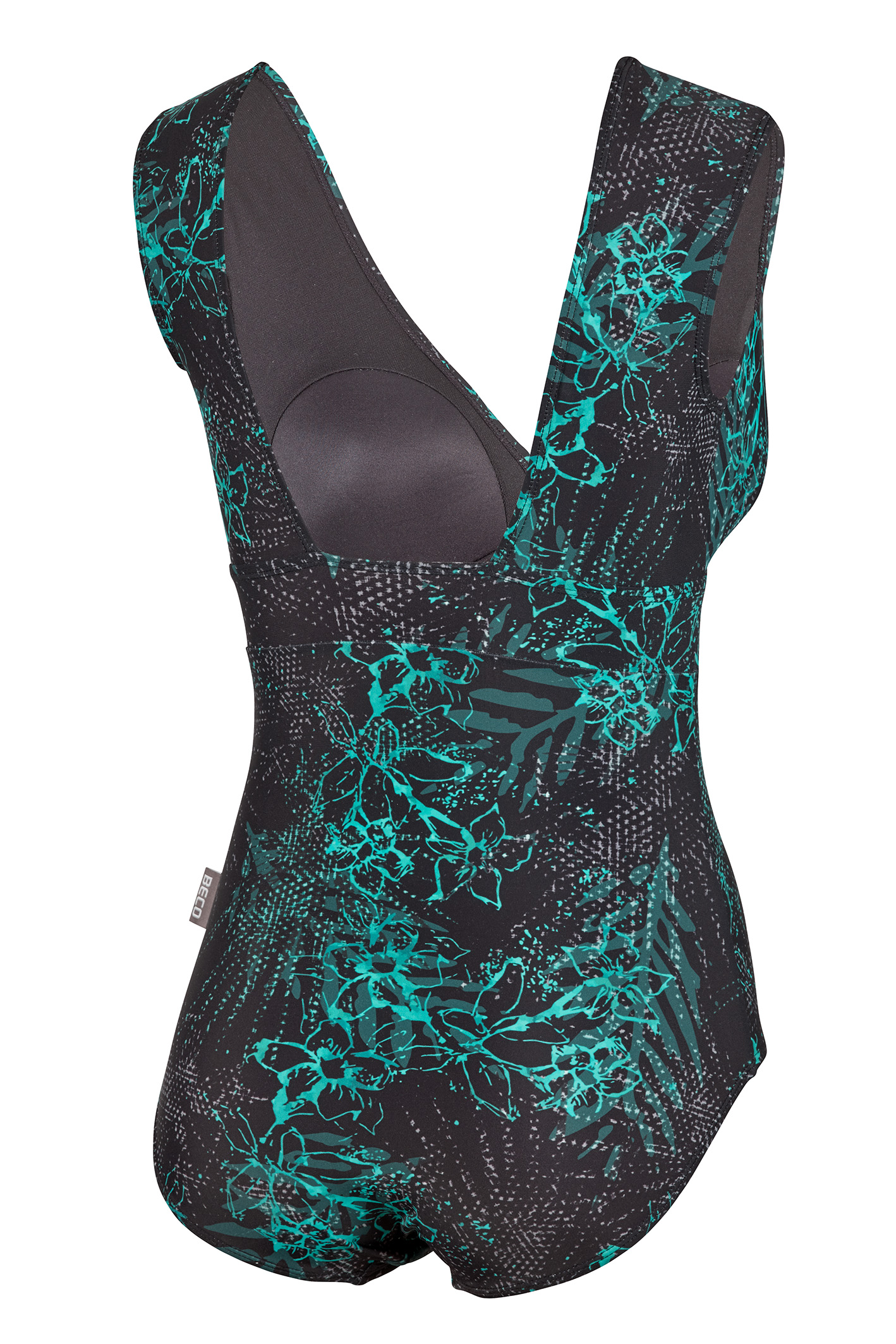 Costum de baie pt femei m.36 D-cup Beco Mint Flowers 374 (12613)